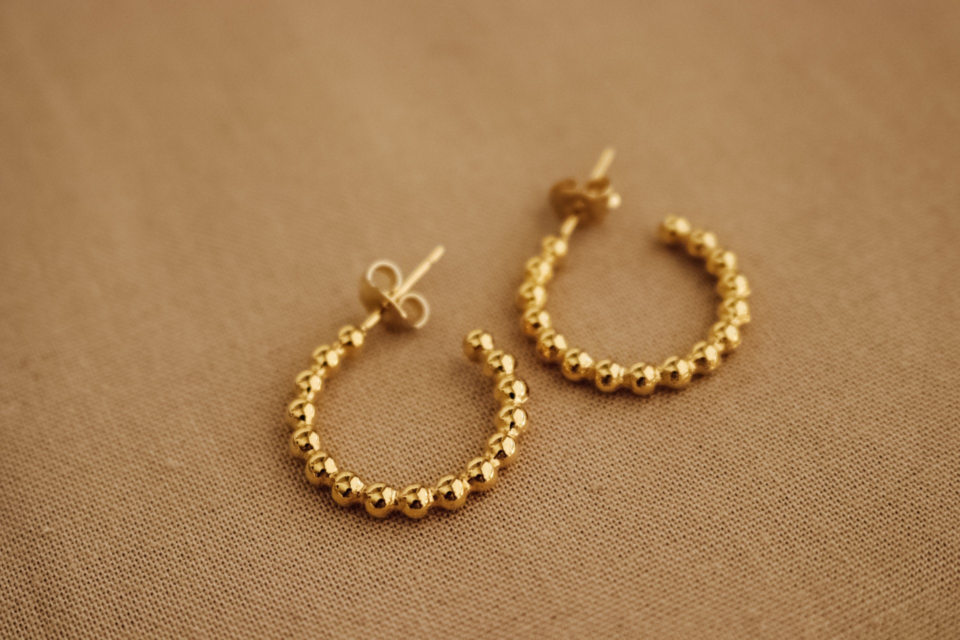 Ball Hoops Earrings - Small Gold Hoop Earrings | Women's Hoops
