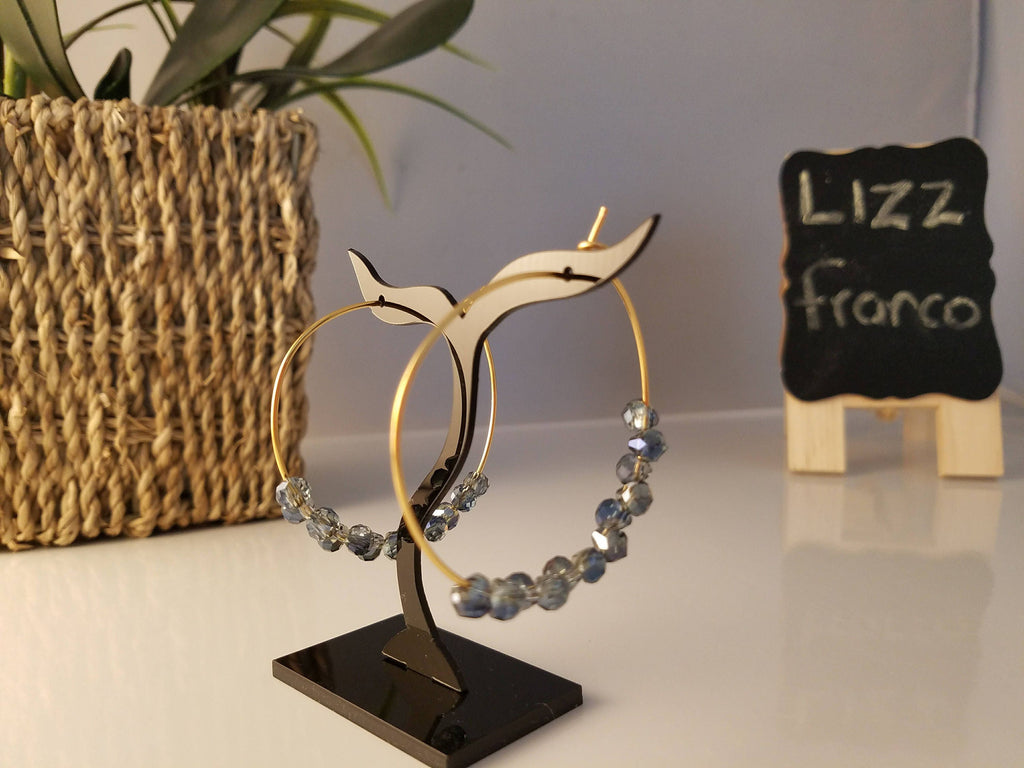 Thin gold hoop, Crystal hoop earrings, Large Thin hoop earrings,  Earring hoop thin,Thin gold hoop earrings, Hoop minimalist earrings