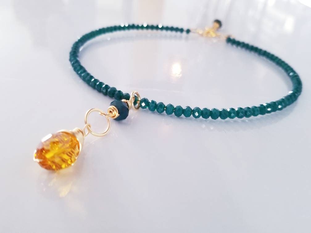 Crystal Necklace, Gemstone Necklace, Collar Choker, Choker Necklaces For Women, Dainty Choker, Bride Gift From Bridesmaid, Dainty Necklace