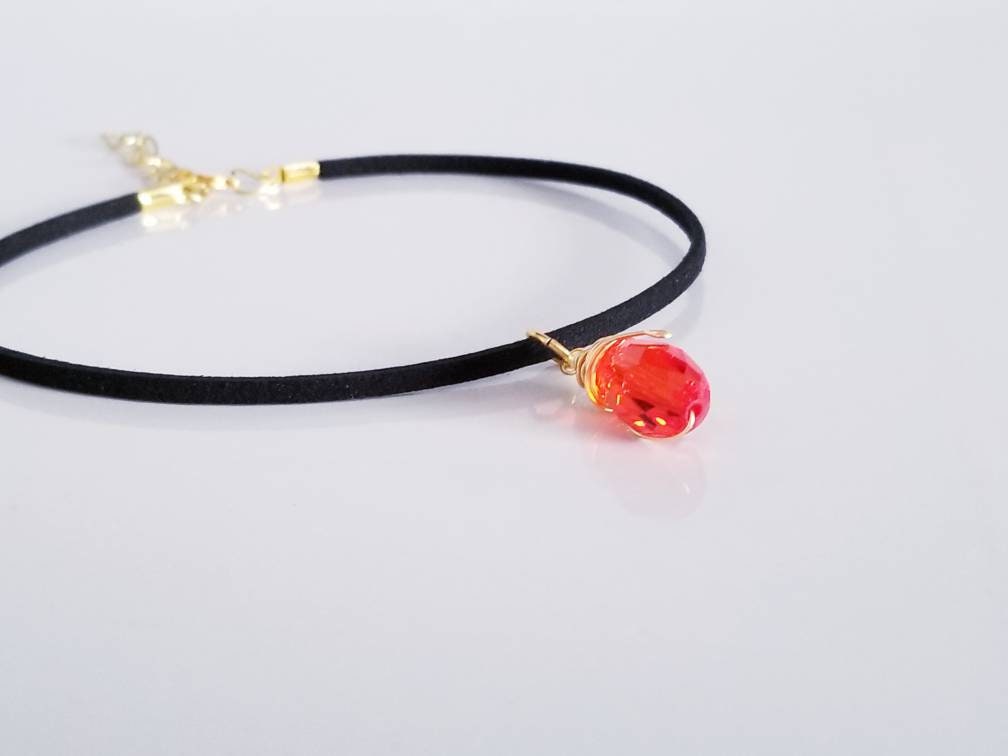 Black Velvet Choker, Velvet Black choke With Charm, Thin black velvet choker, Choker Necklaces, Collar Necklace choker, Thin choker necklace