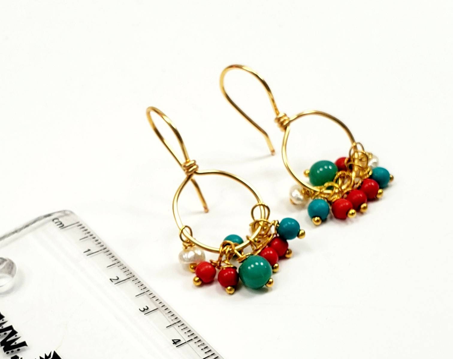 Hoop Earrings With Charm,Dainty Hoop Earrings,Tiny Gold Hoop Earrings,Delicate Gold Earrings,Small Gold Hoop Earrings,Boho Bridal earrings