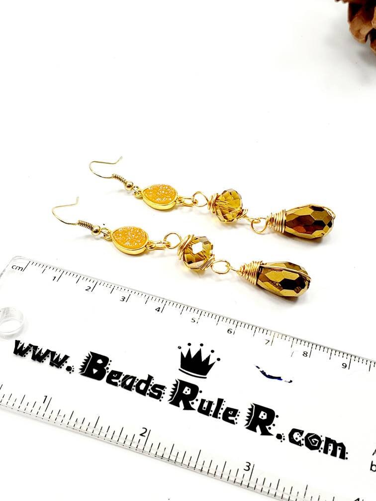 Drop Earrings, Crystal Earrings, Tini earrings, Huggie earrings, Crystal drops earrings, Dropping earring Minimalist earring giftful earring