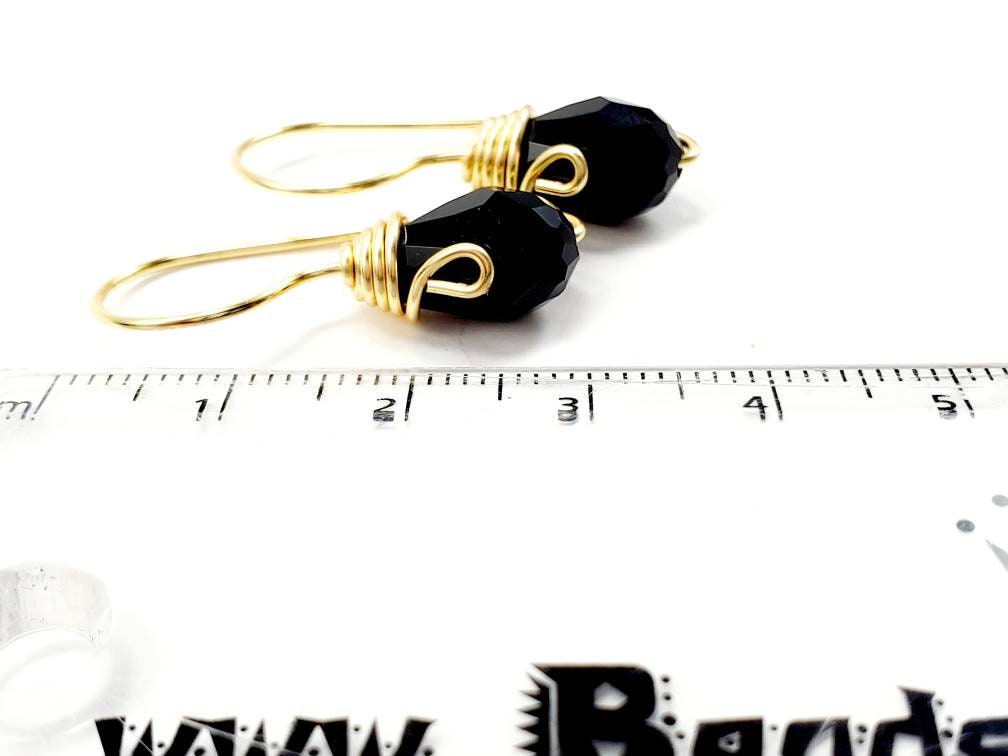 Black Crystal Earrings,Crystal Statement Earrings,Raw Crystal Earrings,Boho Bridal Earrings,Raw gemstone Earrings,Delicate Gold Earrings