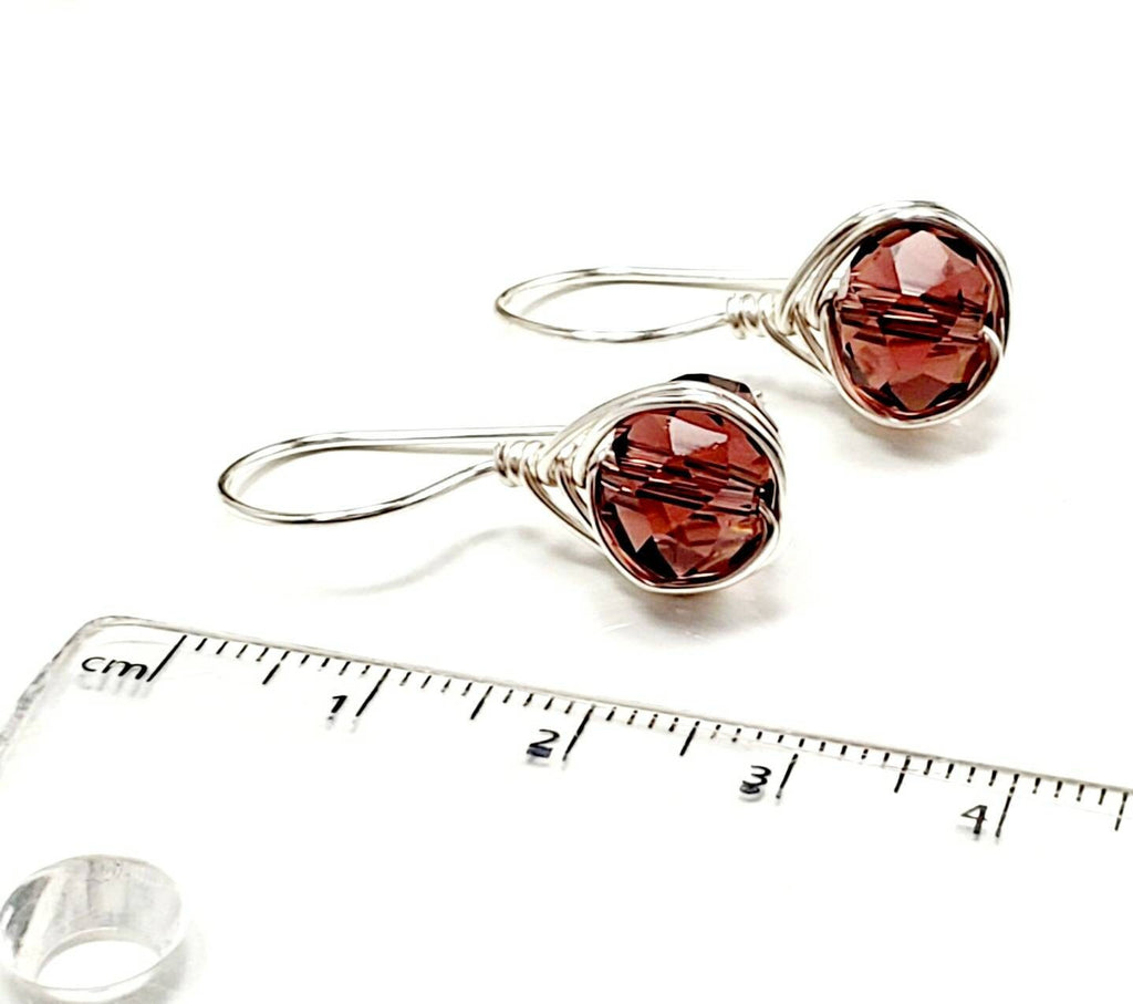 Dainty minimalist earrings, tini earrings, huggie earrings, crystal earrings, drops earrings, dropping earring, minimaliste earring