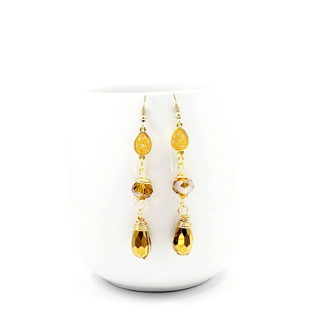 Drop Earrings, Crystal Earrings, Tini earrings, Huggie earrings, Crystal drops earrings, Dropping earring Minimalist earring giftful earring