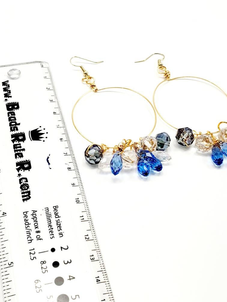 Large Hoop Earrings, Crystal Hoop Earrings, Thin wire hoop, extra large hoop, Thin Hoop Earrings, Big Hoop Earrings, gold hoop earrings