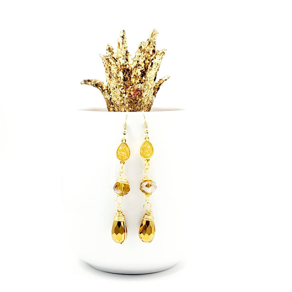 Drop Earrings, Crystal Earrings, Tini earrings, Huggie earrings, Crystal drops earrings, Dropping earring Minimalist earring giftful earring