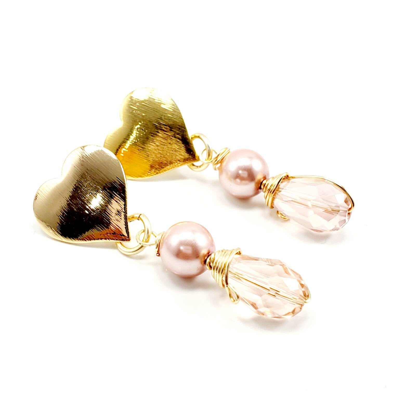 Light pink earrings, Pink pearl earrings, Pearl drop earrings bridal, Pink statement earrings, Pink drop earrings, Pearl wedding earrings