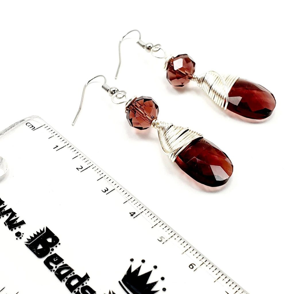 Dainty minimalist earrings, tini earrings, huggie earrings, crystal earrings, drops earrings, dropping earring, minimaliste earring