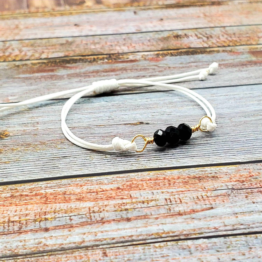 Wax cord bracelet-friendship bracelet, Waterproof Bracelet, String Bracelet, Adjustable Bracelet, Surfer Bracelet, Beachy Bracelet, Handmade