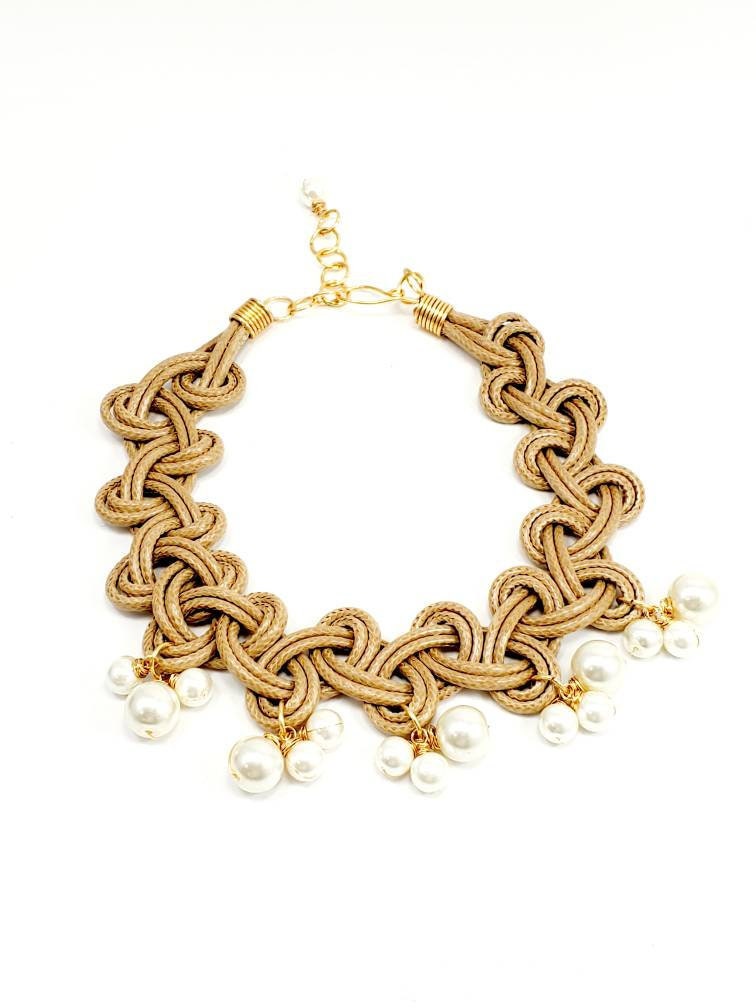 Pearl Choker Chunky Necklace