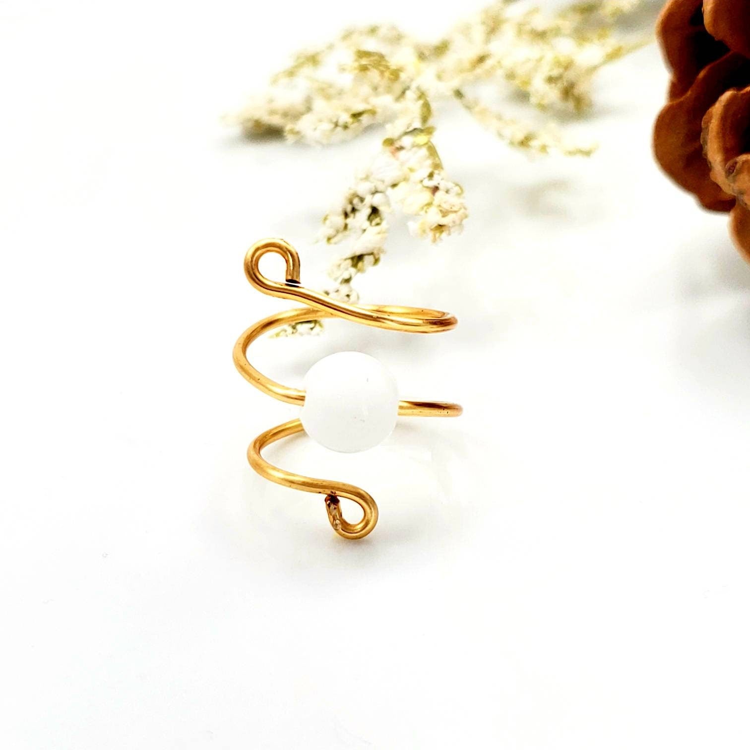 Dainty Ring, Minimalist Ring, Stacking Ring, Gold Ring, Sterling Silver Ring, Snake Ring, Spiral Ring, Adjustable Ring stacking ring