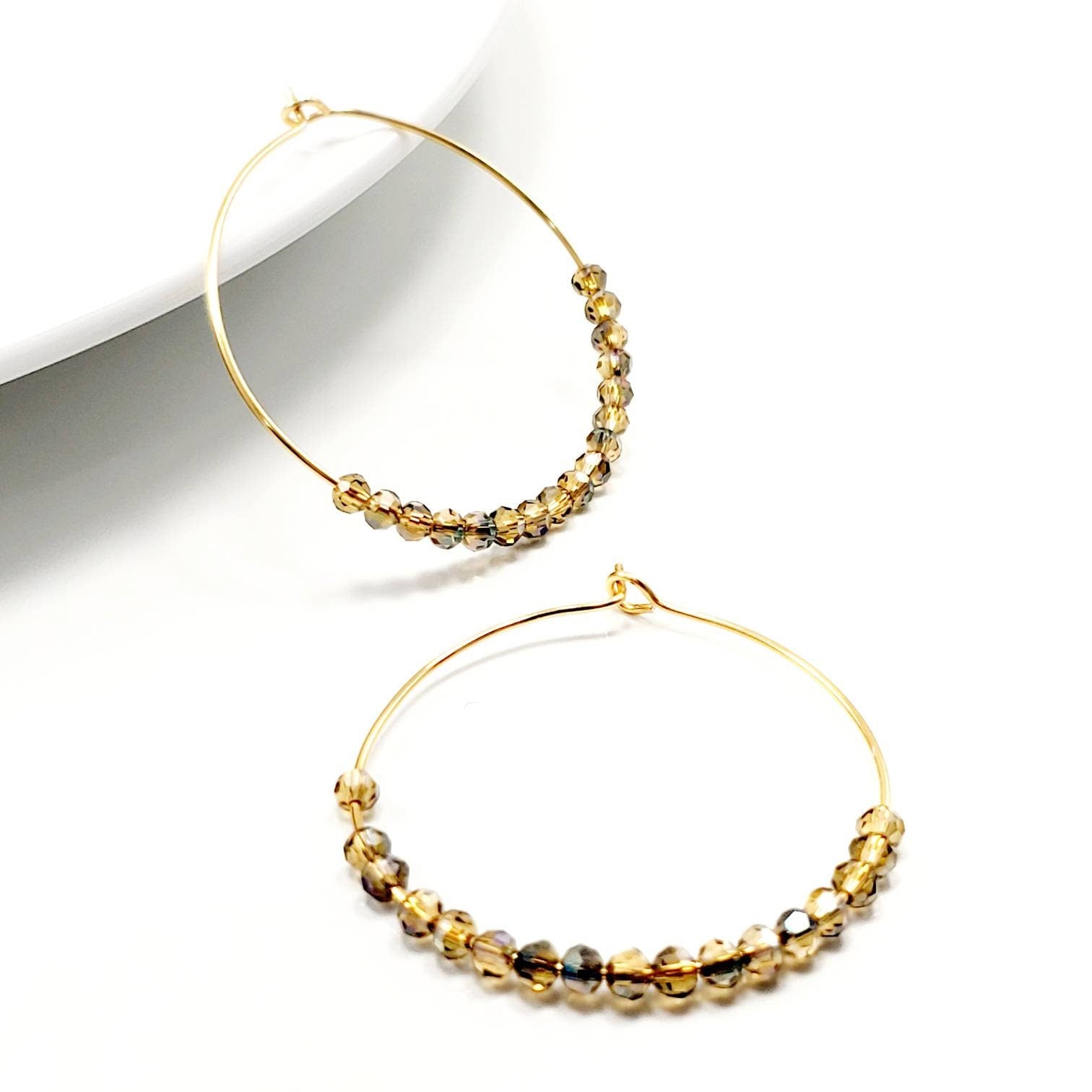 Big Hoop Earrings, Hoop Earrings With Charm, Thin Hoop Earrings, Dainty Hoop Earrings, Dainty Gold Hoop Earrings, Gold Filled Hoop Earrings