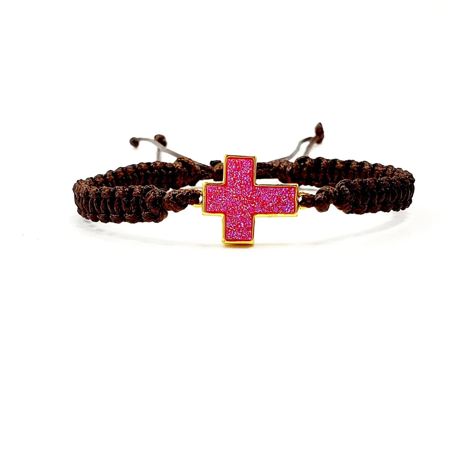 Dainty Cross Bracelet, Dainty Bracelet, Minimalistic Bracelet, Cords bracelet, Baptism Bracelet, First communion Waterproof, gifts for-her