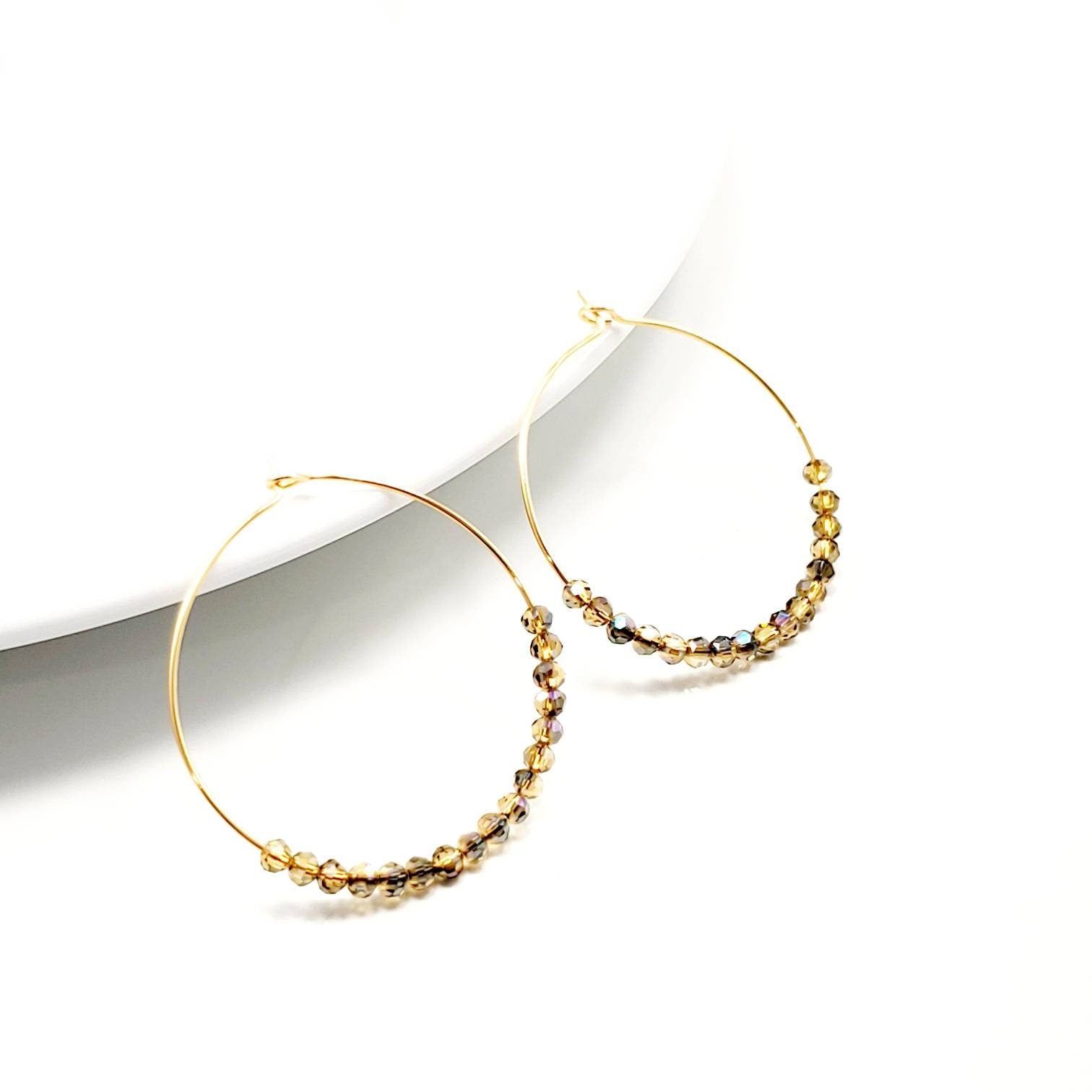 Big Hoop Earrings, Hoop Earrings With Charm, Thin Hoop Earrings, Dainty Hoop Earrings, Dainty Gold Hoop Earrings, Gold Filled Hoop Earrings