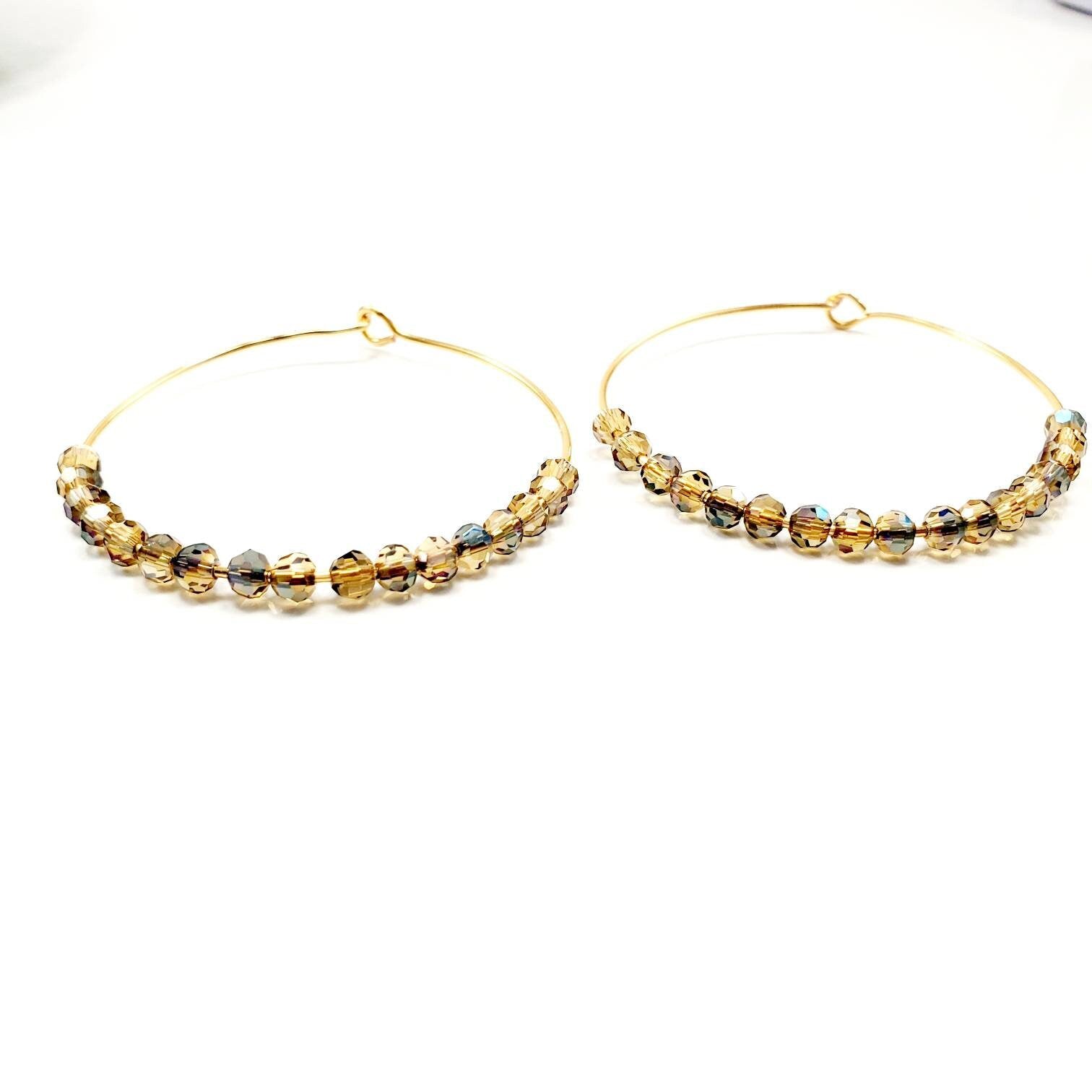 Big Hoop Earrings, Hoop Earrings With Charm, Thin Hoop Earrings, Dainty Hoop Earrings, Dainty Gold Hoop Earrings, Gold Filled Hoop Earrings