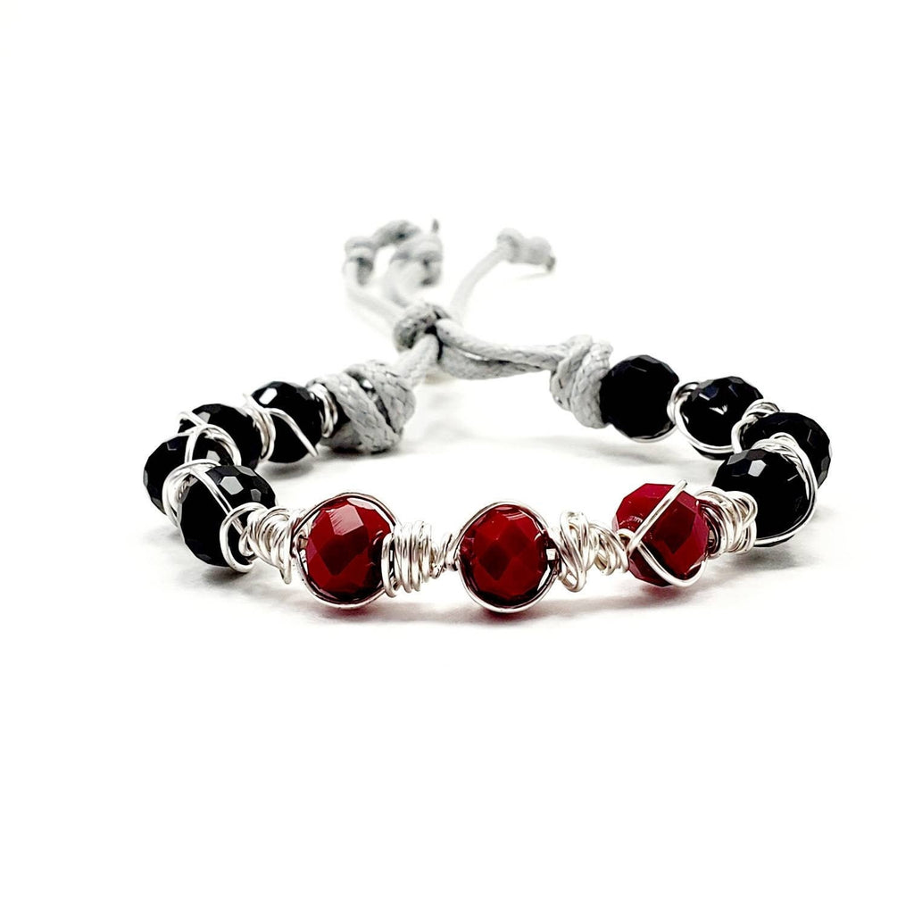 Crystal bracelets, Dainty bracelets, Crystal Bracelet, Boho layered wrap, Leather beaded wrap, stone-bracelet, bracelets for women, for gift