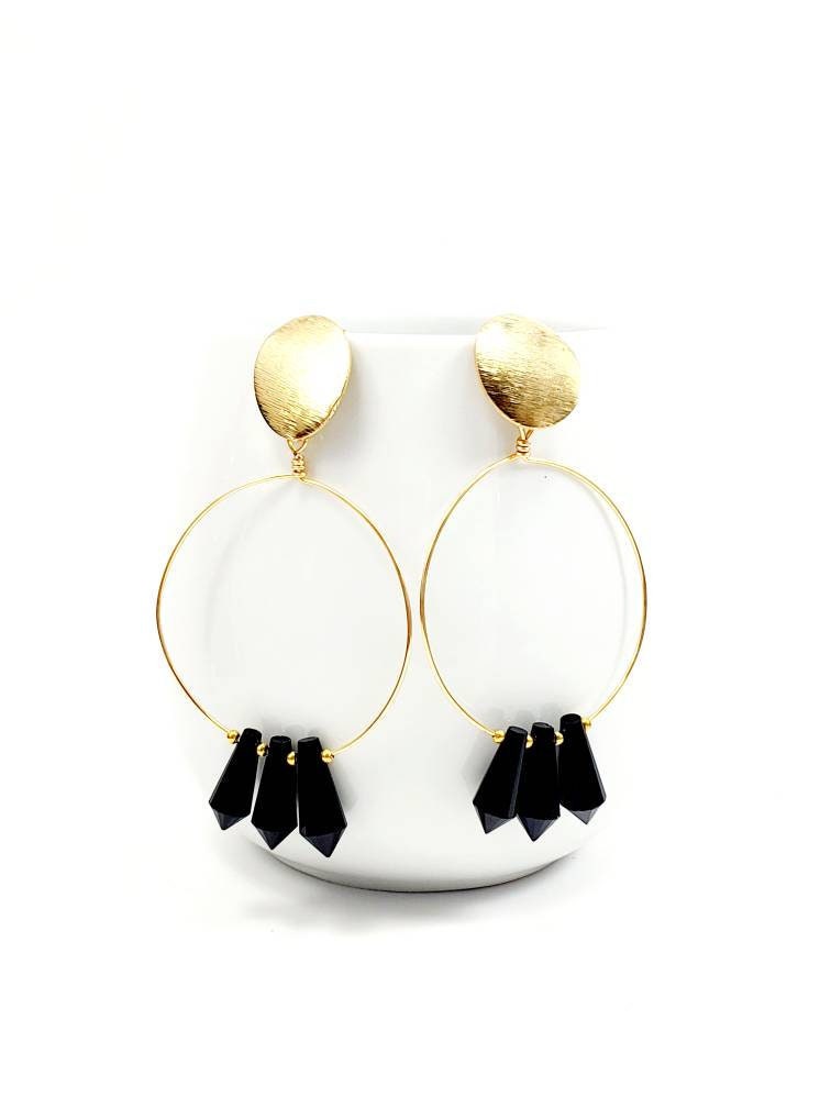 Thin hoop earrings, Crystal hoop earrings, Hoop Earrings With Charm, Thin gold hoop earrings, extra large hoop, large hoop earrings