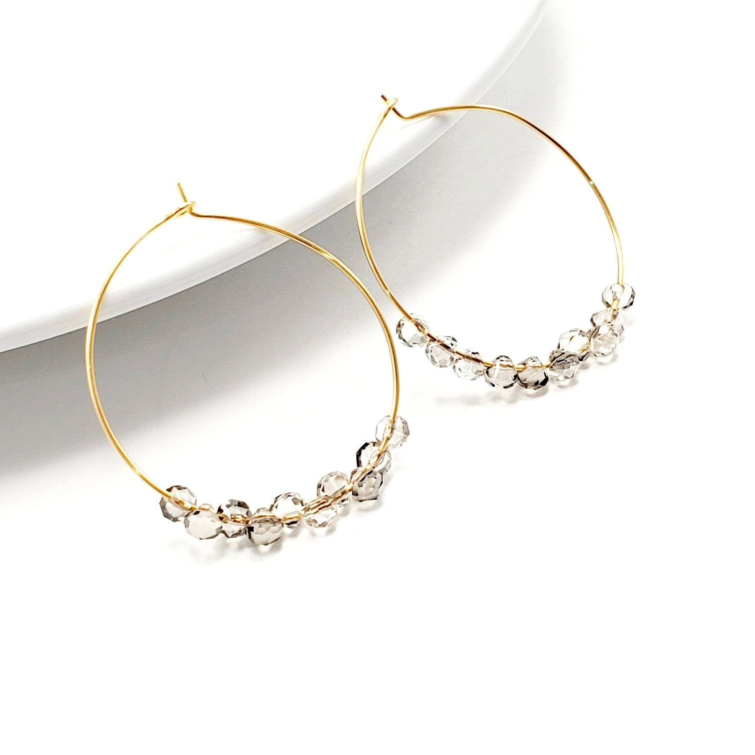 Big Hoop Earrings, Hoop Earrings With Charm, Thin Hoop Earrings, Dainty Hoop Earrings, Dainty Gold Hoop Earrings, Gold Filled Hoop Earrings