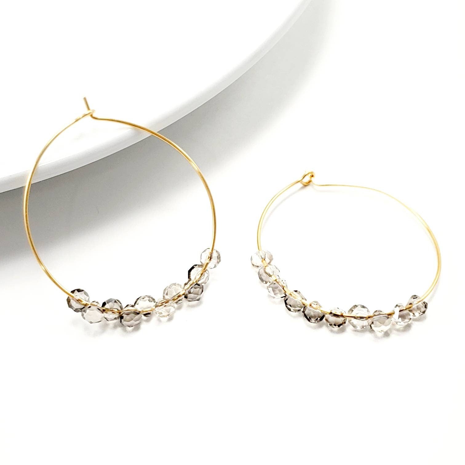 Big Hoop Earrings, Hoop Earrings With Charm, Thin Hoop Earrings, Dainty Hoop Earrings, Dainty Gold Hoop Earrings, Gold Filled Hoop Earrings