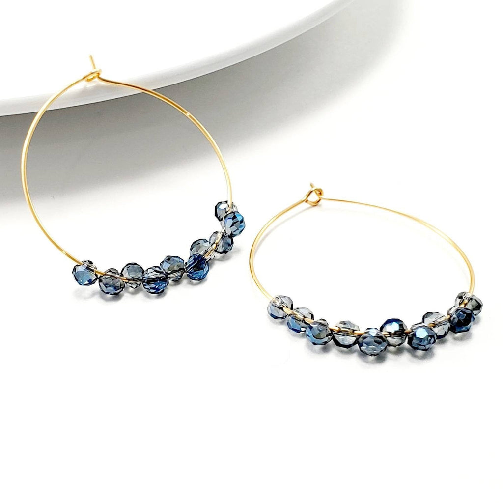 Thin gold hoop, Crystal hoop earrings, Large Thin hoop earrings,  Earring hoop thin,Thin gold hoop earrings, Hoop minimalist earrings