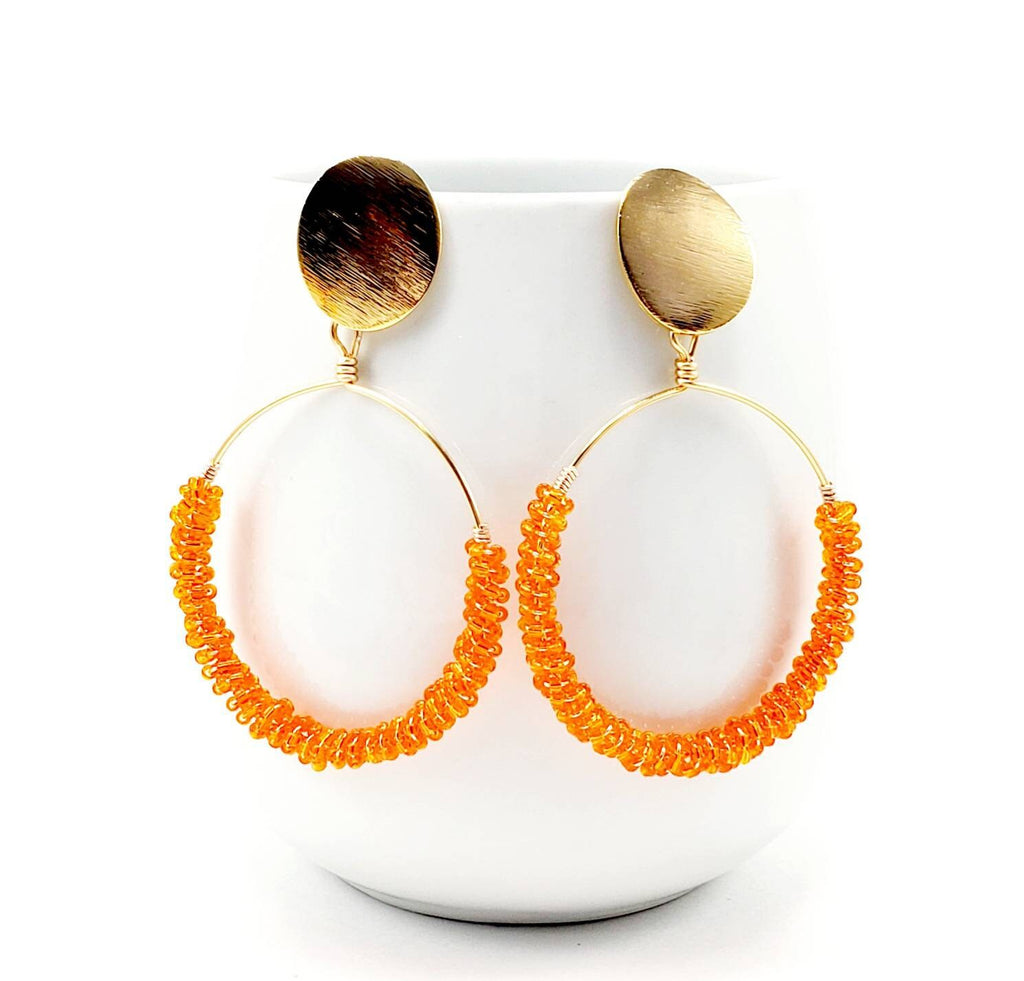 Set Hoop EarrIngs & Pearl choker