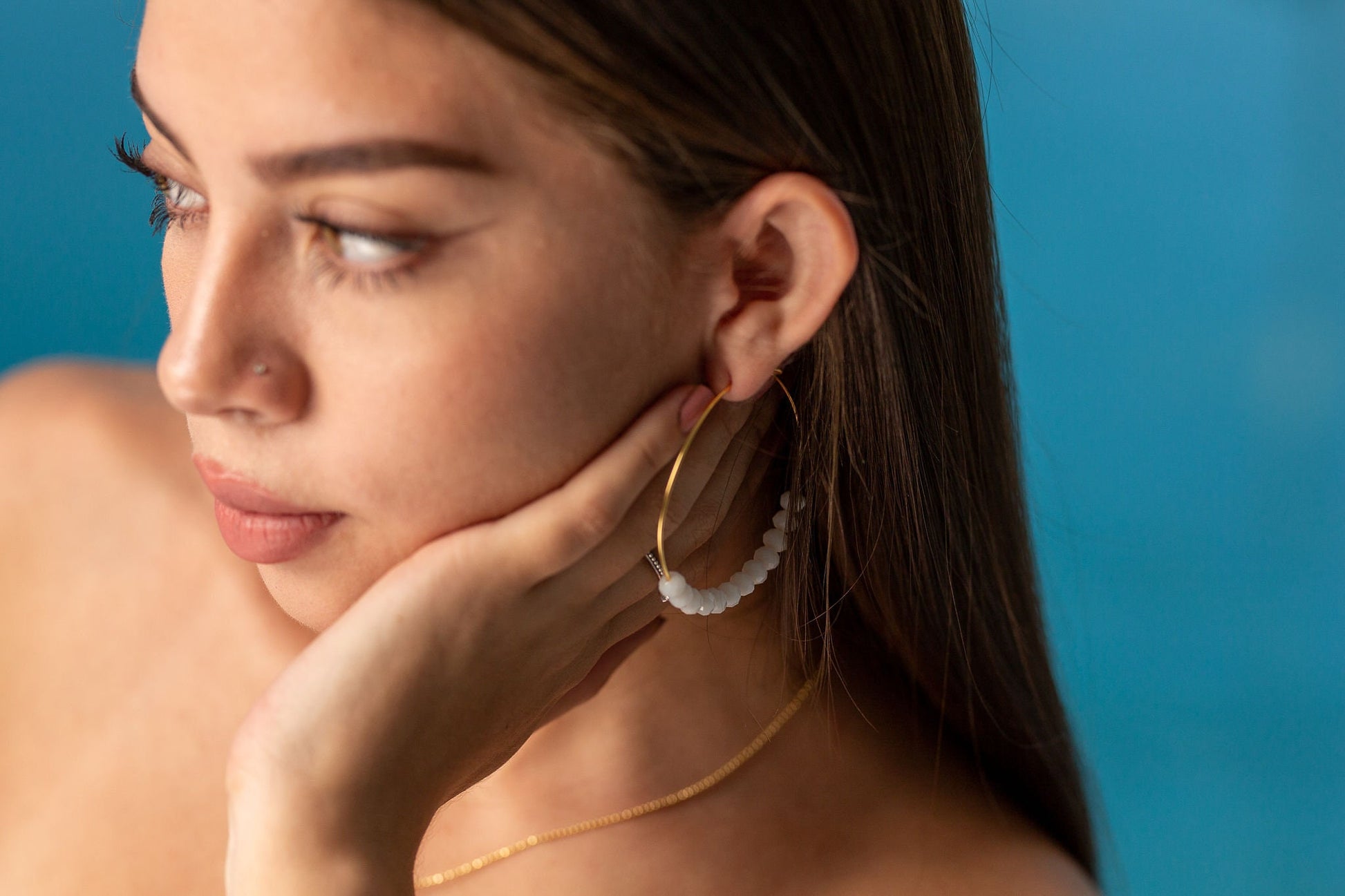 Thin hoop earrings, Thin gold hoop earrings, Large hoop earrings, Big hoop earrings, Crystal hoop earrings, Gold filled hoop earrings