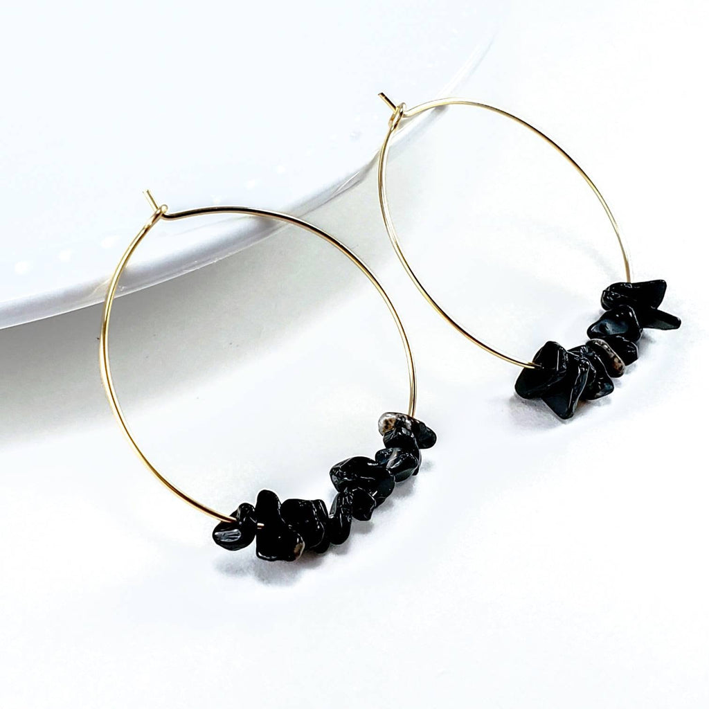 AGATE hoop earrings, Thin Gold Hoop Earrings, Gold Filled Hoop, Large hoop earrings, Big Hoop Earrings, Crystal Earrings, gifted giftful her