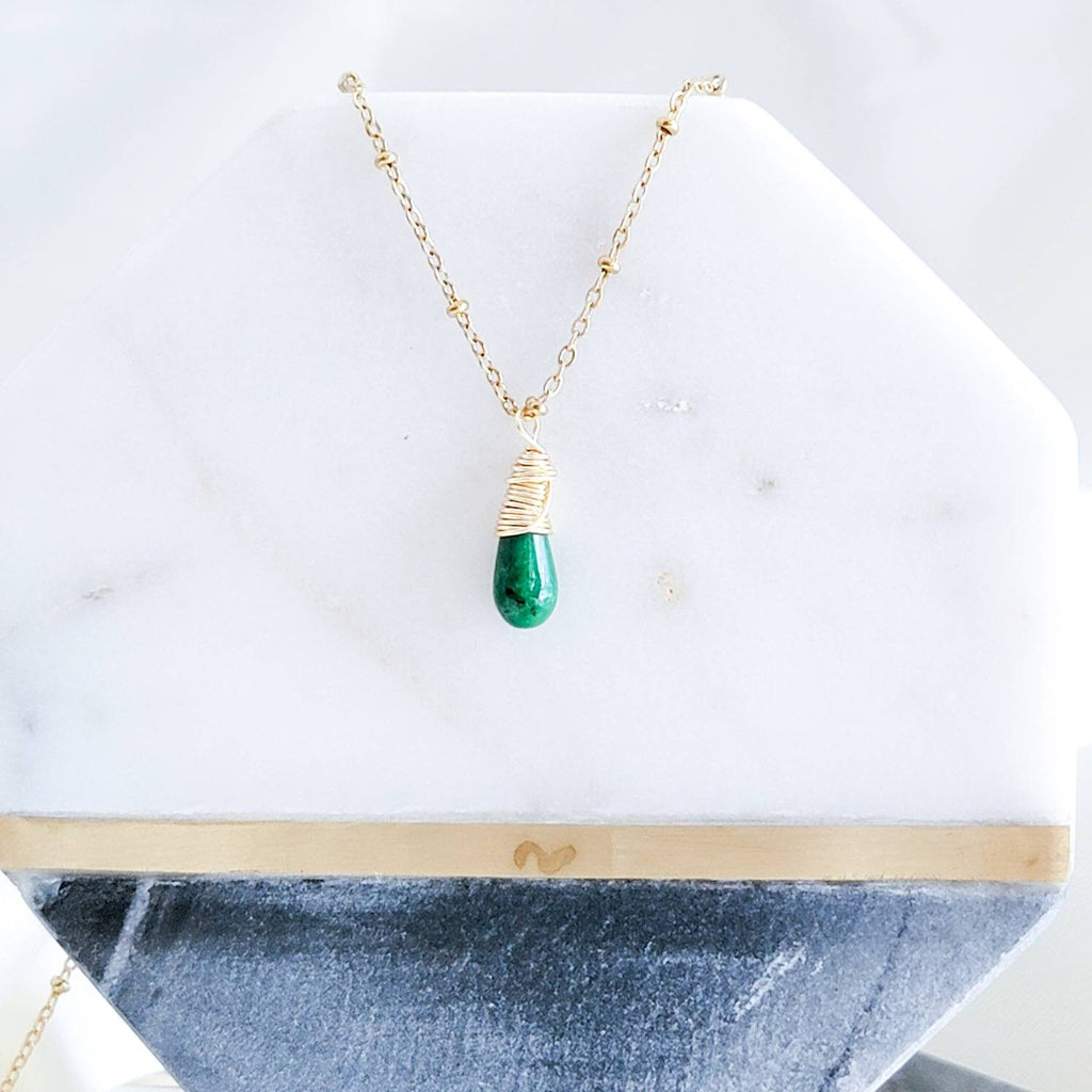 Dainty Jade Pendant Necklace, Natural Green Jade Necklace, Delicate Jade Necklace, Healing Crystal Jade Necklace, Gold jade Thin chain