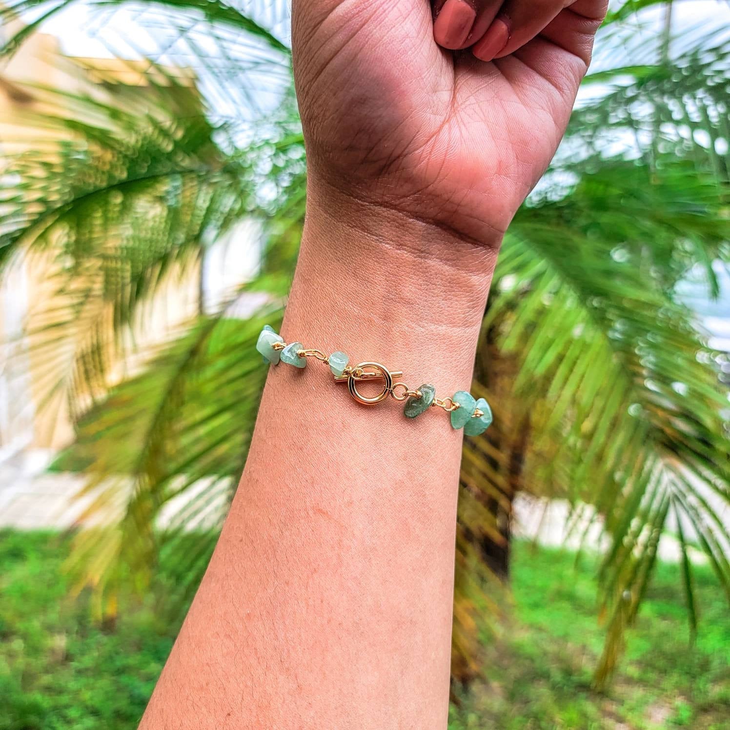 Dainty Raw Aquamarine Bracelet, March Birthstone Minimalist bracelet, Bracelet-gift, birthstone gifted, gifted grandmas,Bracelet birthstones