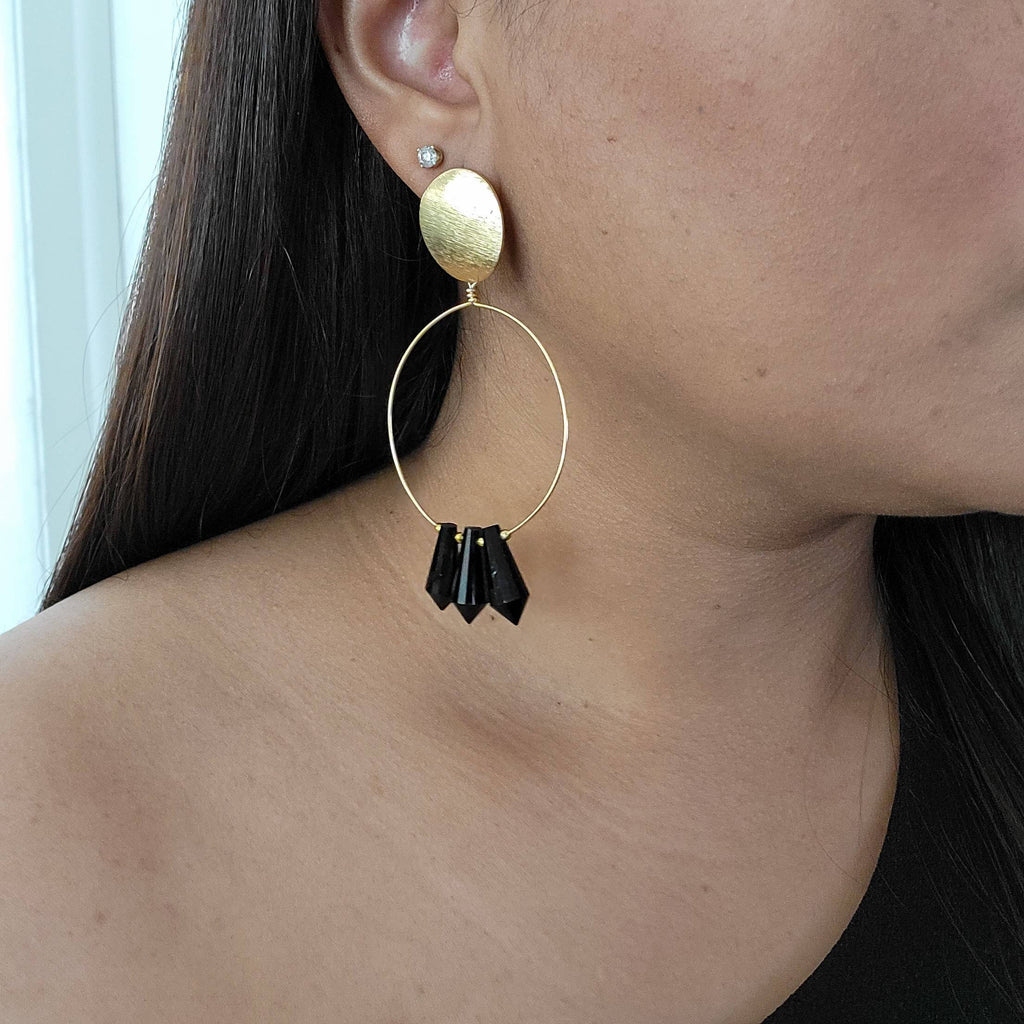 Thin hoop earrings, Crystal hoop earrings, Hoop Earrings With Charm, Thin gold hoop earrings, extra large hoop, large hoop earrings
