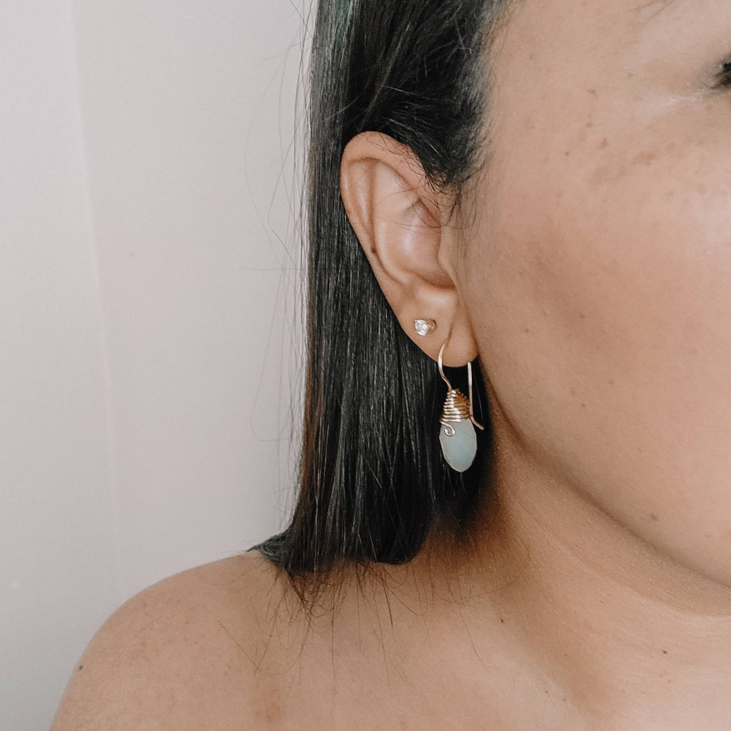 Tear drop earrings, Pear Cut earrings, Bridal Crystal Earrings, Bridesmaid earring, Bridal earring,Dainty teardrop earrings,weddings-giftful