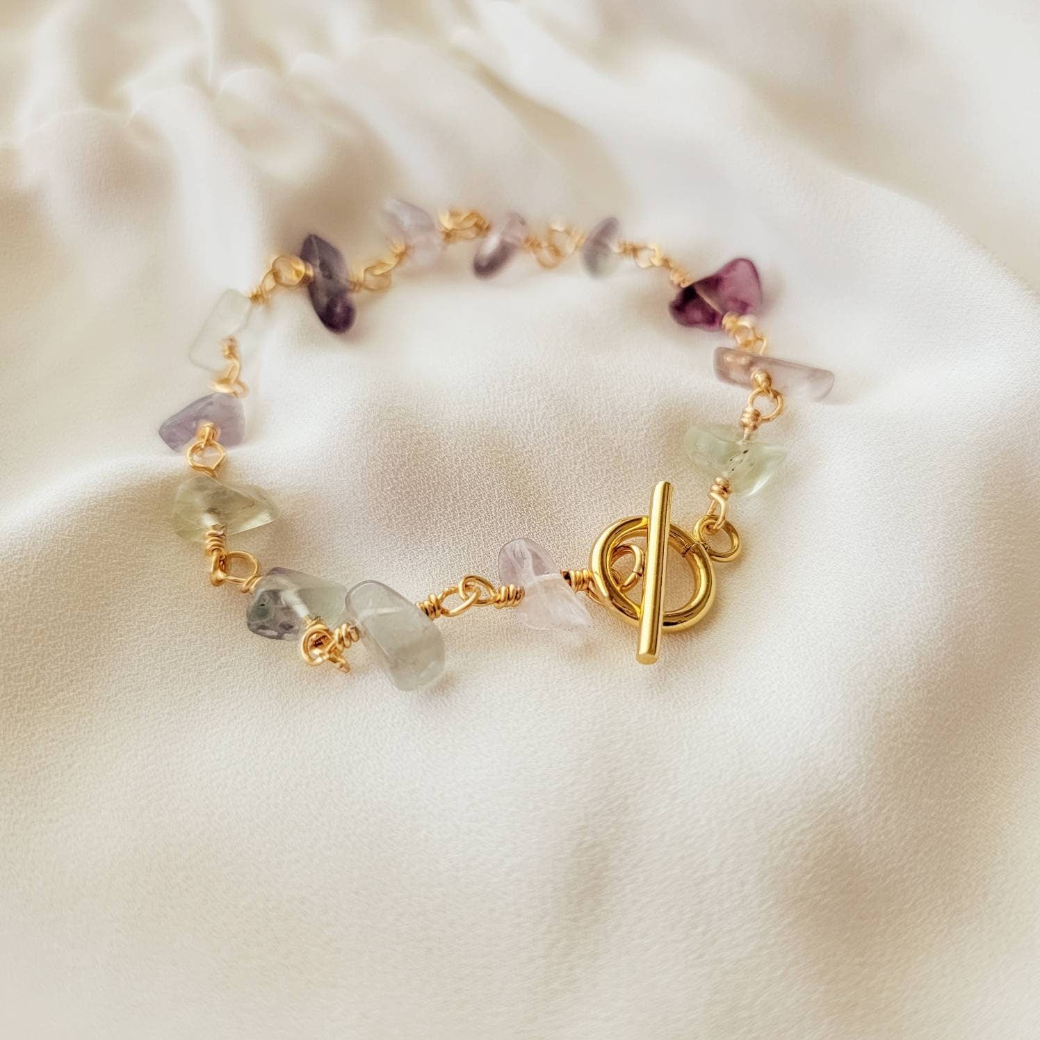 Dainty Green Aventurine Bracelet, Crystal Bracelet, Dainty Green Aventurine Bracelet | Handmade Natural Gemstone Bracelet | Minimalist Healing Crystal Jewelry | Gift for Her