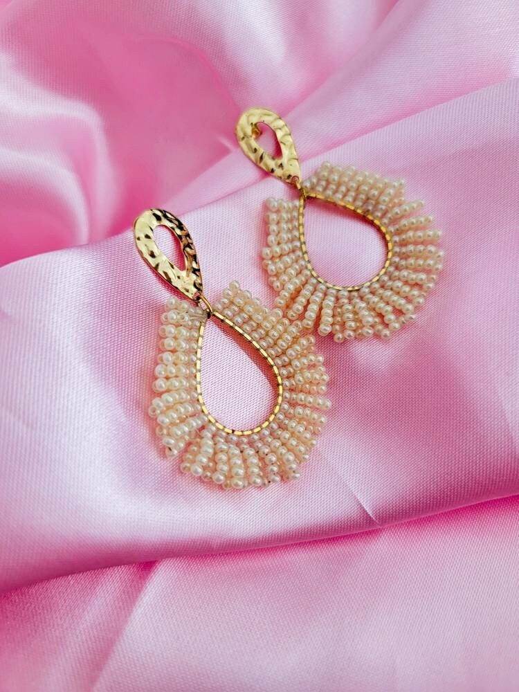 Dainty hoop earring, Wedding Earrings Bride, Bridesmaide Earrings, Maid-of-honor gift, Wedding Giftful Gift, Gifted Wife, Gifts For-Her