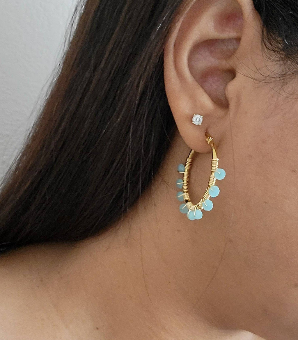Dainty hoops, Black Hoops, Gold filled hoop earrings, Thin hoop earrings, Dainty Hoop Gold, Small Crystal Hoop, Minimalistic Hoops,Hers gift