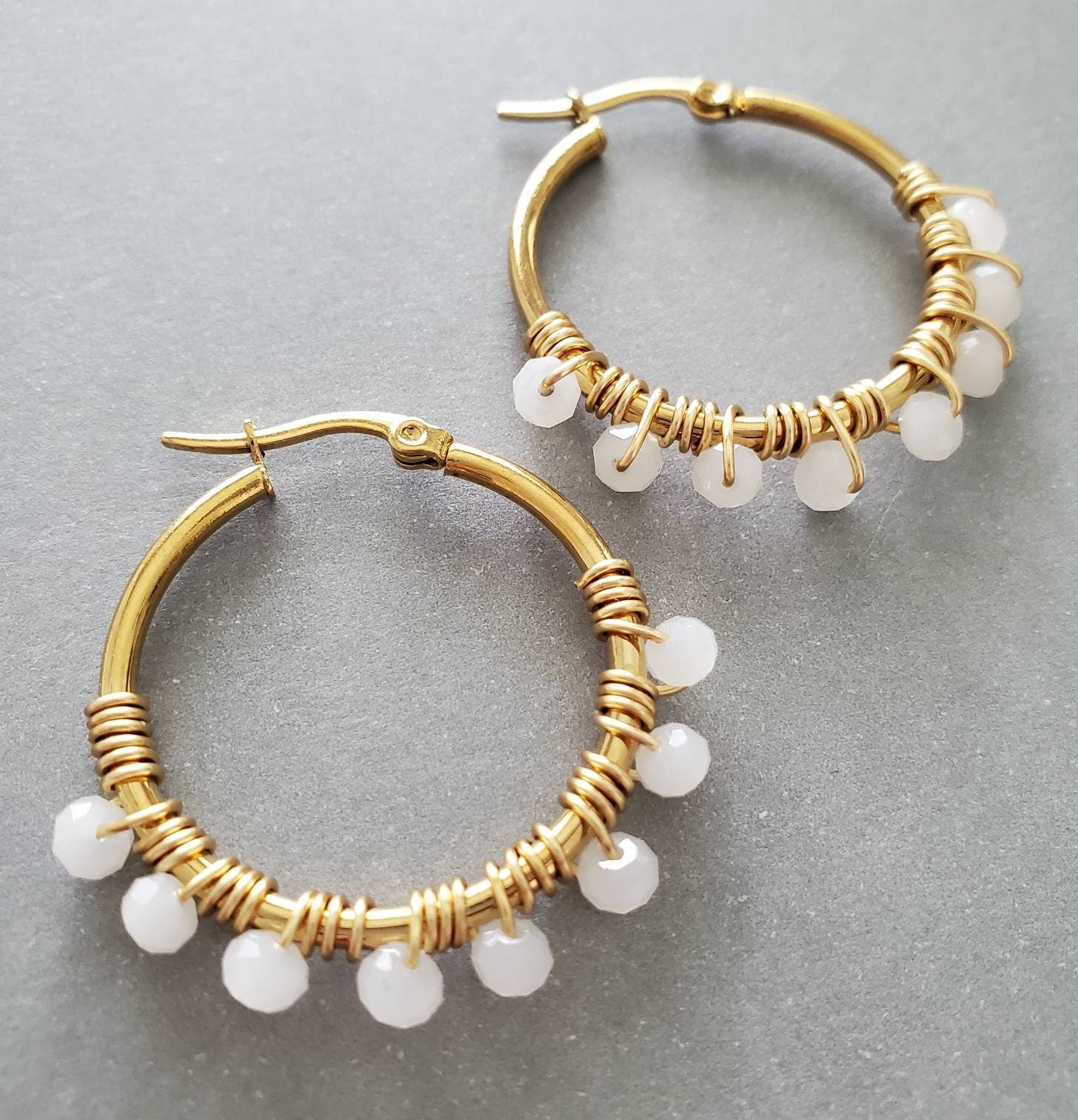 Dainty hoops, Black Hoops, Gold filled hoop earrings, Thin hoop earrings, Dainty Hoop Gold, Small Crystal Hoop, Minimalistic Hoops,Hers gift
