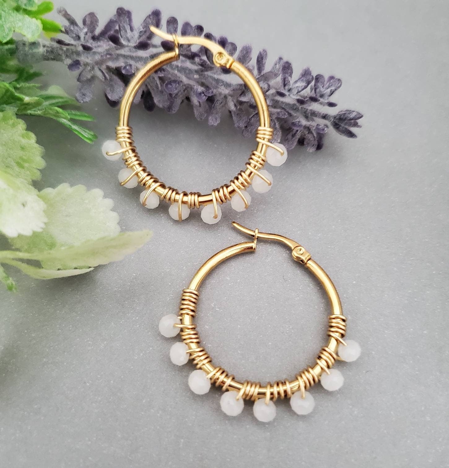 Dainty hoops, Black Hoops, Gold filled hoop earrings, Thin hoop earrings, Dainty Hoop Gold, Small Crystal Hoop, Minimalistic Hoops,Hers gift