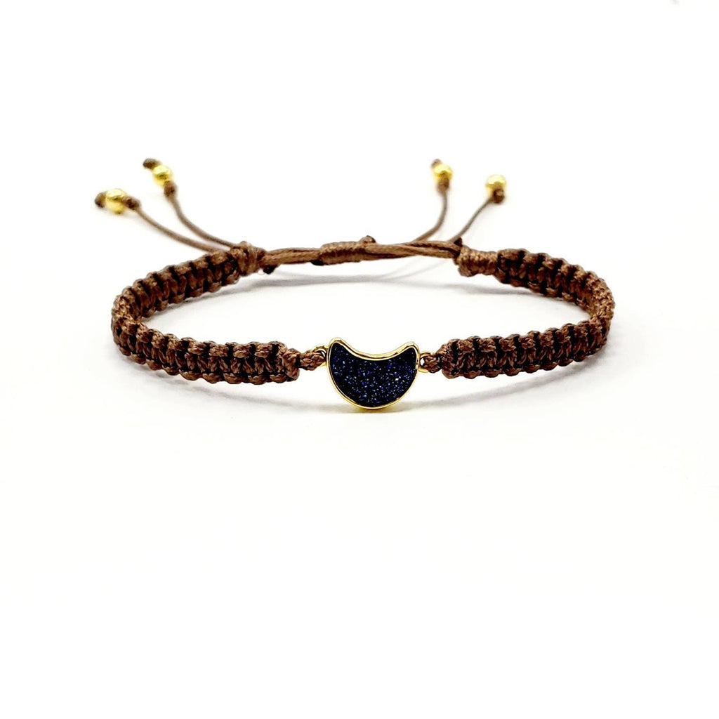 Macrame bracelet, Moon phase bracelet, Macrame bracelet stone, Stackable Bracelets, Knotted Bracelet, Best Friend Bracelet, Bracelet Femme