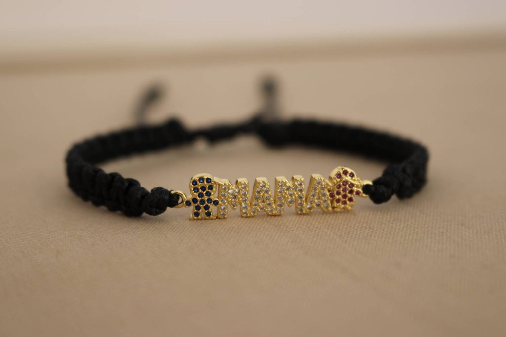 Dainty Mama Bracelet, Knotted Bracelet, Macrame bracelet, Mamas bracelet, Stacking bracelet, Giftful Moms, Gifted Wife, Gifts for-her Wife