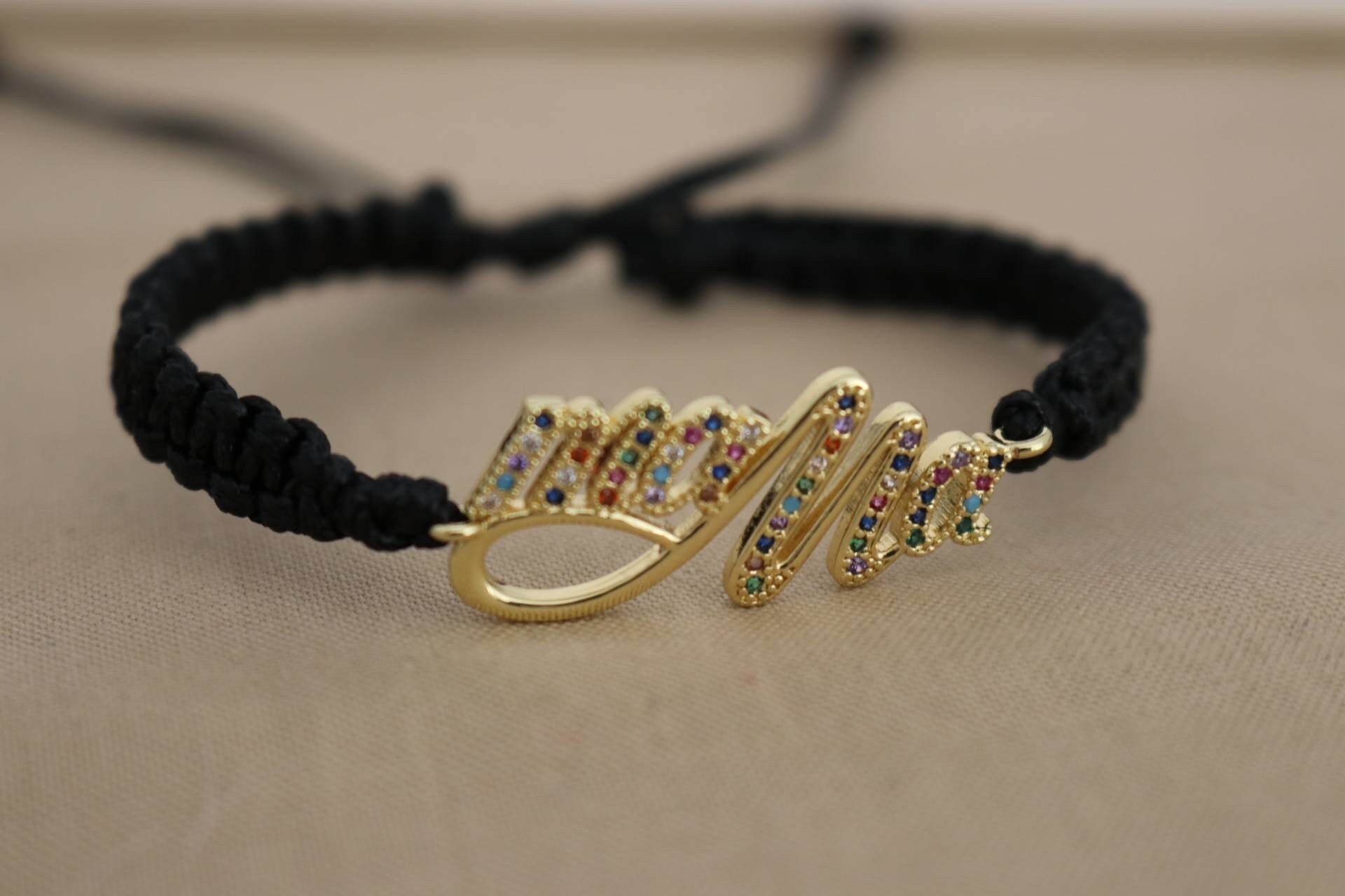 Dainty Mama Bracelet, Knotted Bracelet, Macrame bracelet, Mamas bracelet, Stacking bracelet, Giftful Moms, Gifted Wife, Gifts for-her Wife