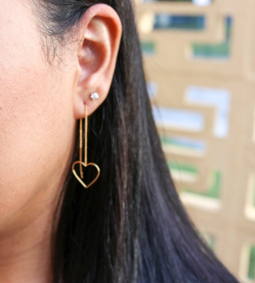Cross earrings gold, earrings-chains, minimalistic earrings, Gold Earrings, gifted, giftful earrings, christianity gifted, christian  gifted
