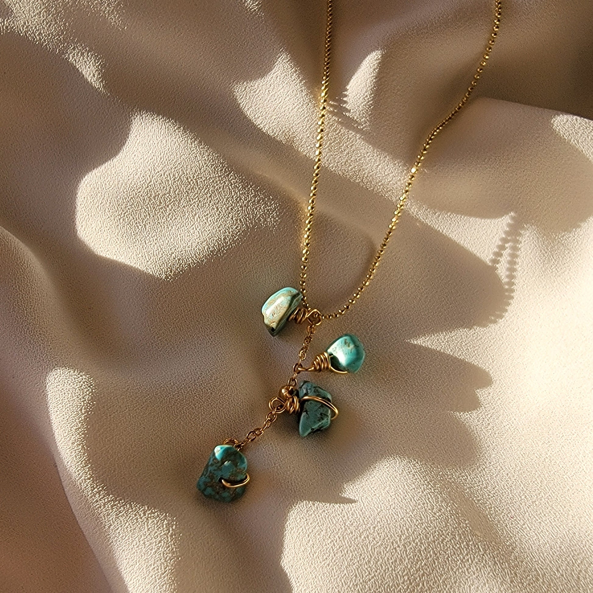 Turquoise necklace, necklace minimalistic, thin chain necklace, gold thin necklace, thin layered necklace, gıfted necklace, gift for- her