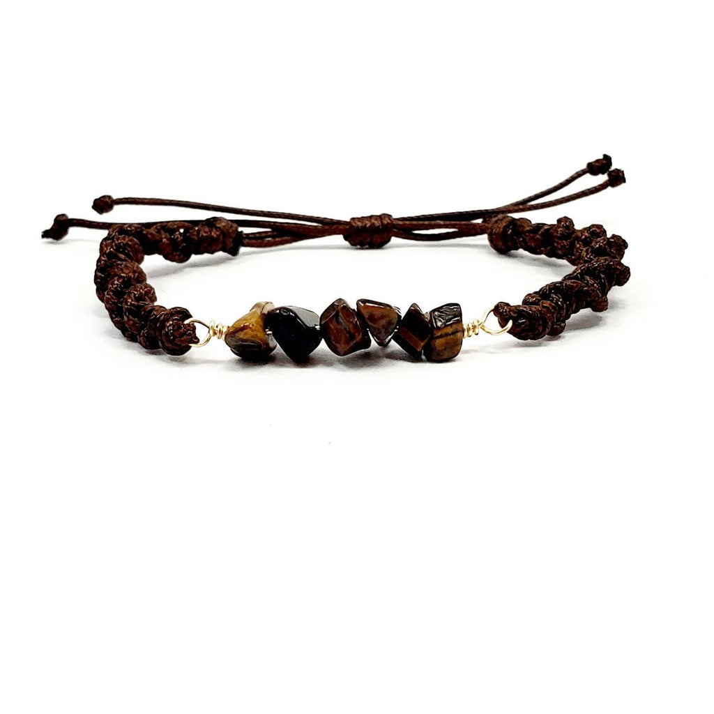 Tiger Eye Bracelet, Minimalistic Bracelet, Macrame Bracelet, Dainty Gift Bracelet, Women's Bracelete, gift for- her, Wife-Gift, Mom-Gifted