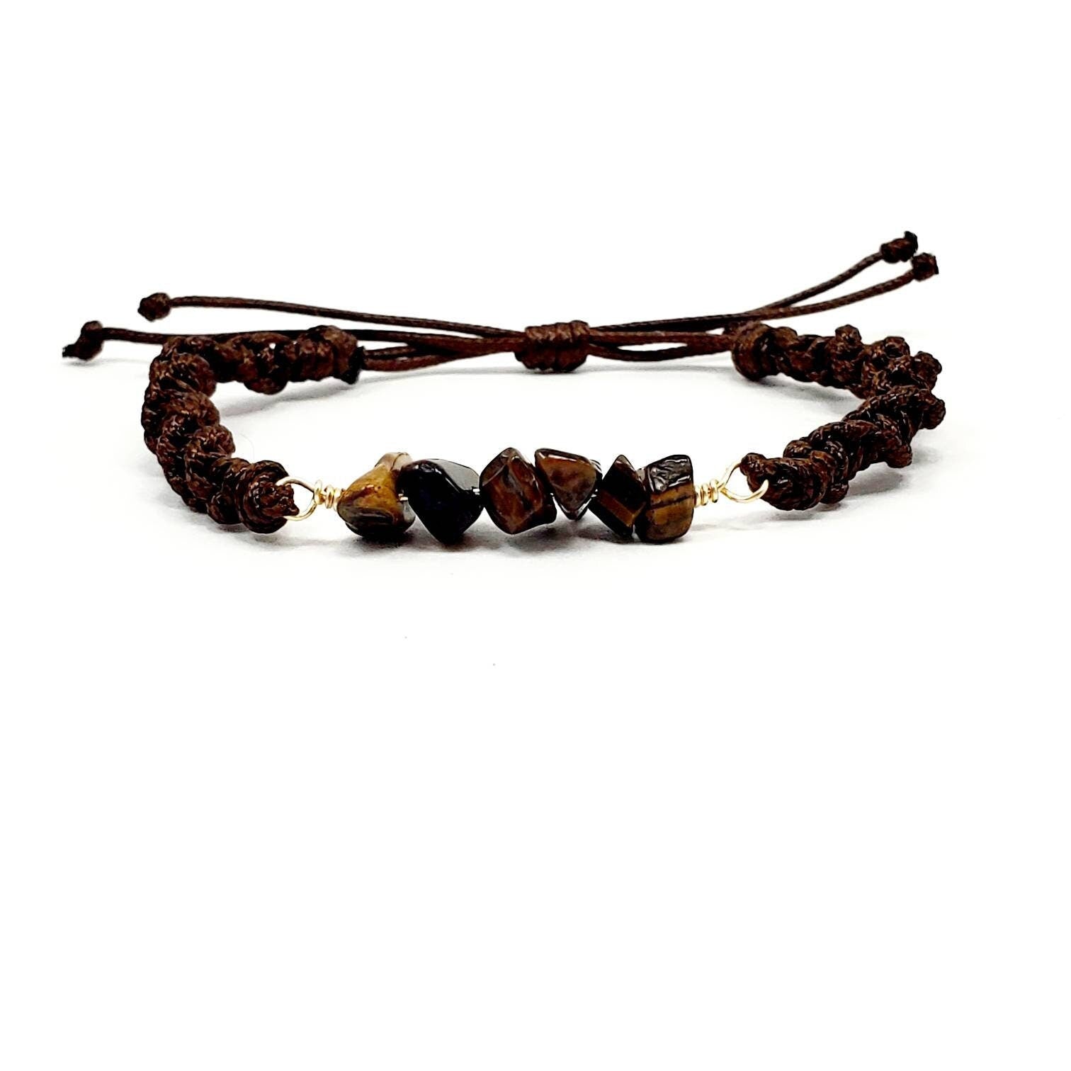 Tiger Eye Bracelet, Minimalistic Bracelet, Macrame Bracelet, Dainty Gift Bracelet, Women's Bracelete, gift for- her, Wife-Gift, Mom-Gifted