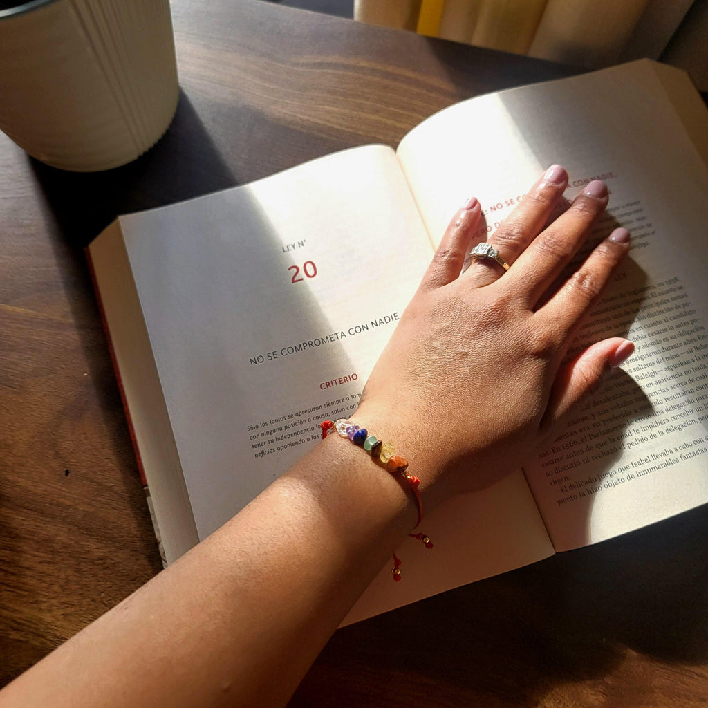 7 Chakra Stone Bracelet, CHAKRA BALANCING Bracelet, Chakra Bracelet, Spiritual Gifts, Chakra Bracelet Rainbow stone Bead, gemstone chakra