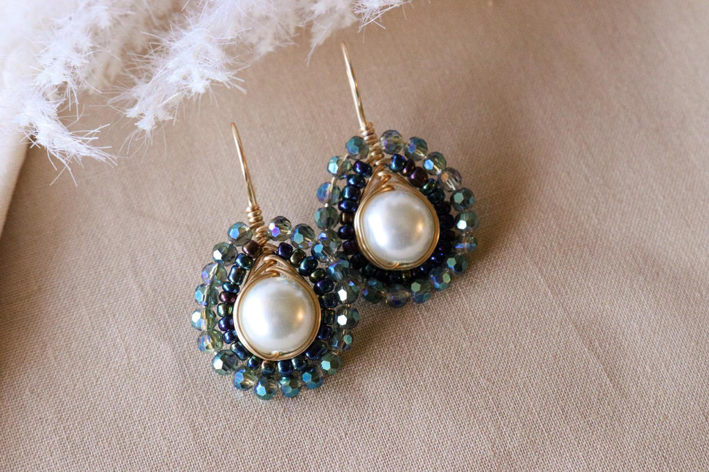 Pearl earring drops, maid-of-honor gift, giftful earrings, gifted mom giftful, weddings- giftful, earrings gifted, women gifted earring