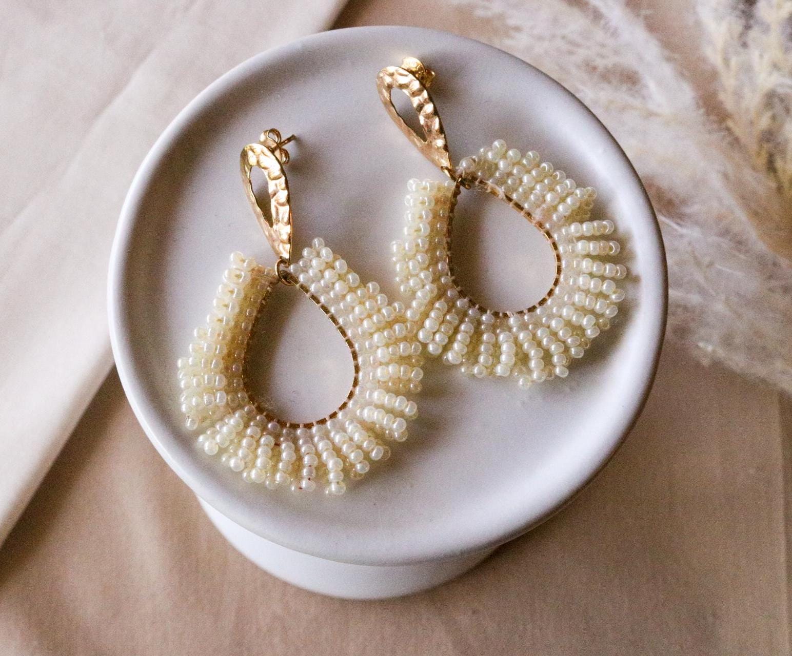 Dainty hoop earring, Wedding Earrings Bride, Bridesmaide Earrings, Maid-of-honor gift, Wedding Giftful Gift, Gifted Wife, Gifts For-Her