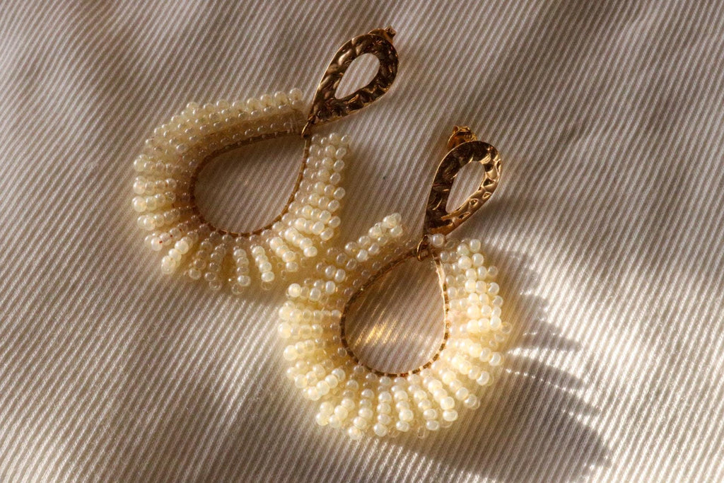 Dainty hoop earring, Wedding Earrings Bride, Bridesmaide Earrings, Maid-of-honor gift, Wedding Giftful Gift, Gifted Wife, Gifts For-Her