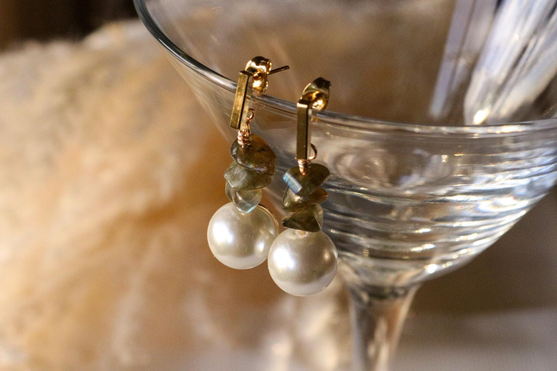 Pearl earring drops, gemstone earrings gifted, Gifteful earrings, bridesmaid pearl drop earrings, mothers days gifted, weddings- giftful