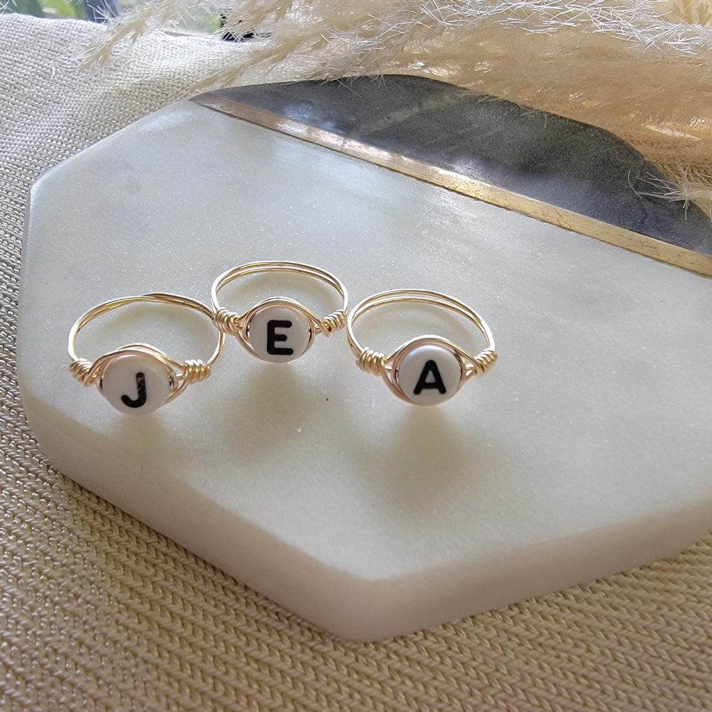 Initial Ring, Letter ring, Custom Letter Ring, best friend rings, Minimalist Ring, initial d, Gift for Her, Mothers Day Gift, dainty ring